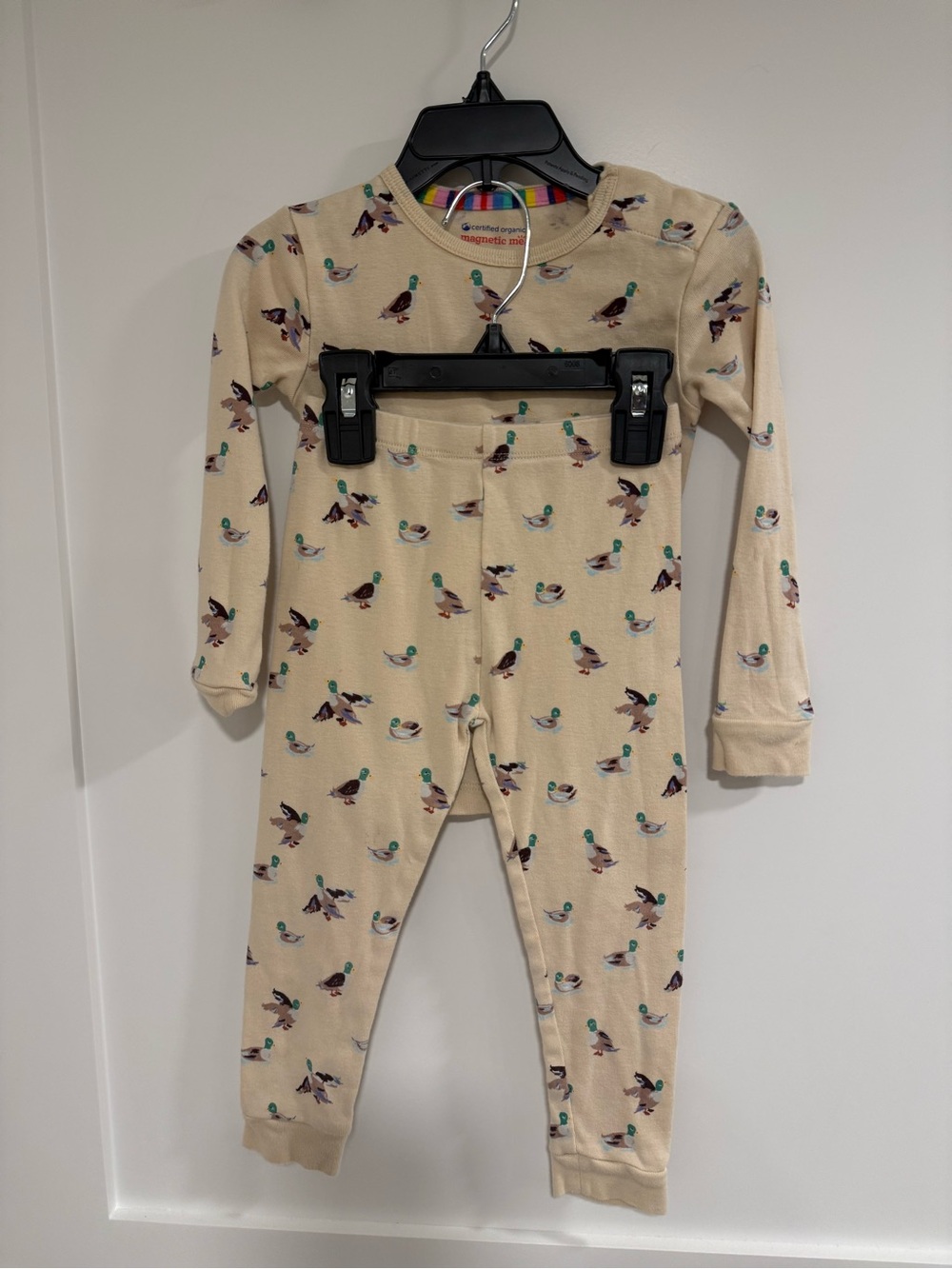 Magnetic Me 18-24M Mallard Duck Print 2 Piece Pajama Set